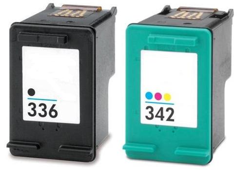 Remanufactured HP 336 Black (C9362EE) and HP 342 Colour (C9361EE) Ink Cartridges